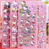 4Pcs Hello Kitty DIY Notebook Album Diary Handbook Decoration Scrapbook Planner 3D Bubble Stickers  For School Student Stationer