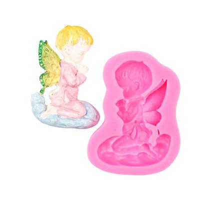 Stampi 3D Angel Baby Stampi in silicone per ragazzo per torta, caramelle, cioccolato, sapone, gelatina, zucchero