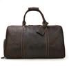 Vintage Luxury Travel Handbags Top Grade Travel Bag With Suit Compartment Garment Genuine Leather Suit Bags For Mane MaleTravel