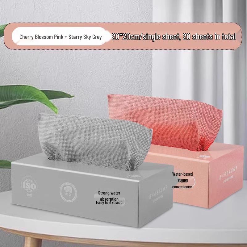 Reusable and Disposable Kitchen Dishcloths - Thick, Washable, Dual-Use Wet & Dry Scouring Pads