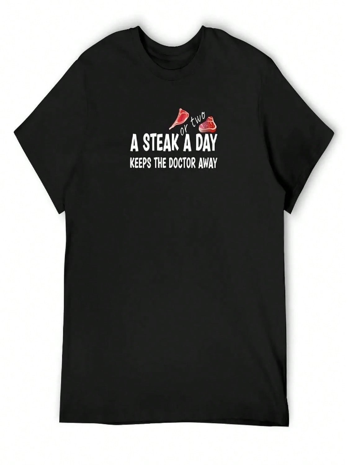A STEAK OR TWO A DAY KEEPS THE DOCTOR AWAY, Keto Carnivore Diet T-Shirt Funny Gifts Custom T Shirt unisexs Graphic T-Shirts S разноцветный