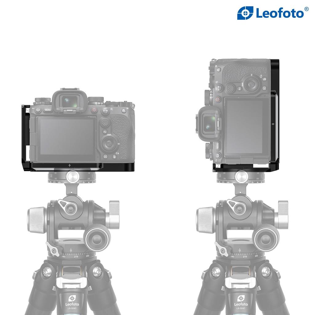 Leofoto Plate for Sony Quick Release Switchable Lightweight Aluminum LPS-A1II L-Shaped 1II, Arca-Swiss Compatible, Bracket, Vertical/Horizontal