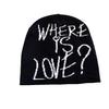 Korean Style Winter Knit Hat For Women With Letter Embroidery Warm Fashion Accessory