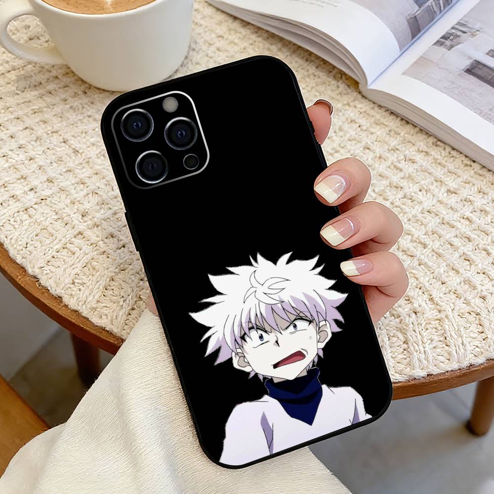 Killua HXH-h  X Hunter Phone Case For iPhone 17,16,15,14,13,12,11 Plus,Pro Max,XS,Soft Silicone Black Cover
