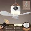 Portable Rechargeable USB Fan with Remote Control for Dorm, Bed, Outdoor, and Camping Use