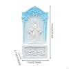 Altar Statue Embossed Relief Resin Figurine Arched Frame for Prayer Room