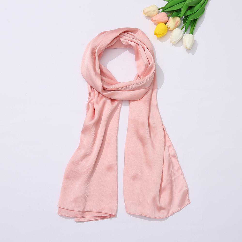 

New Chiffon Silk Scarf With Lace Border For Women Versatile Seasonal Accessories StyleA