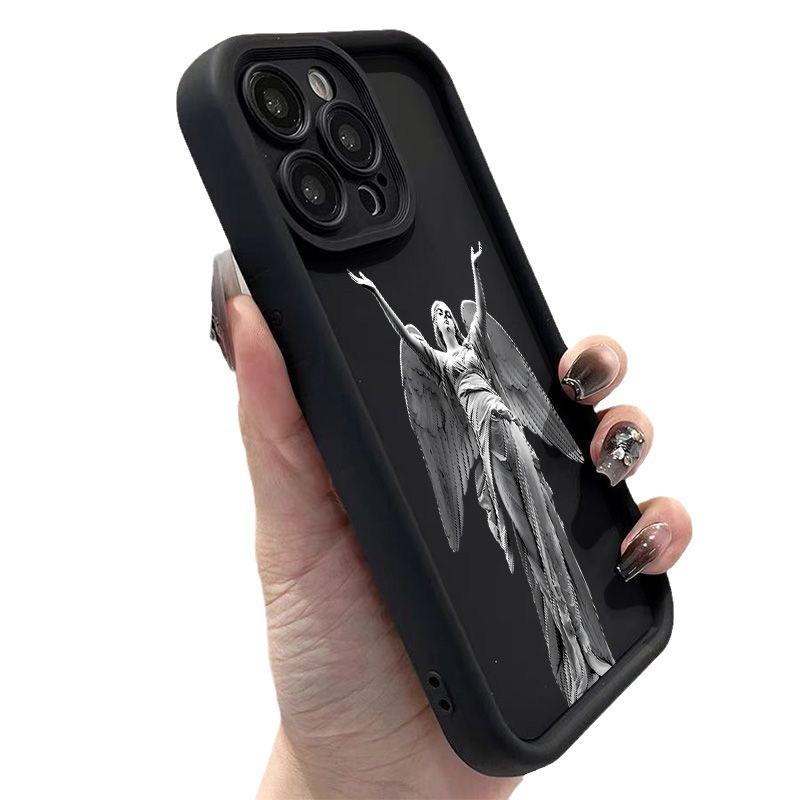 Beliebte Statue Grafik Handyhülle Für iPhone 16 15 14 13 12 11 X XR Xs SE 2022 8 7 Plus Pro Max Mini Silikon Rückseite