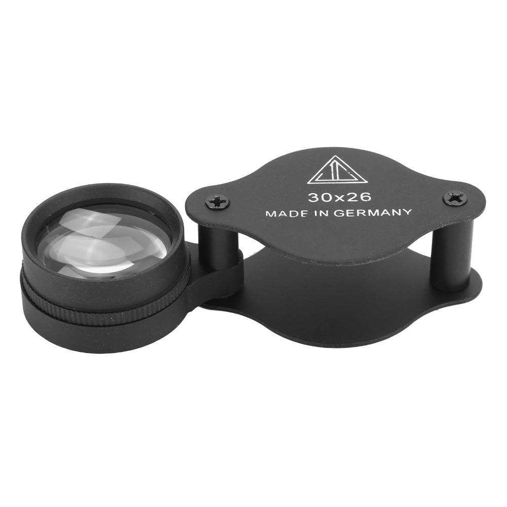 Full Optical Glass Lens 30X Magnifier Illuminated Design Portable Magnifier  Jewelry Inspection