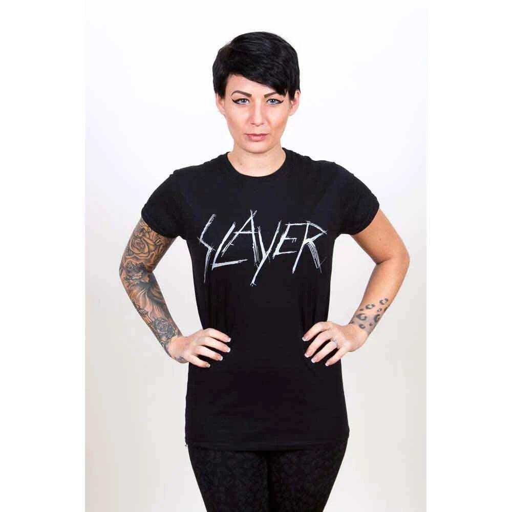 Slayer Scratchy Logo Short Sleeve Tee Black New XXXL