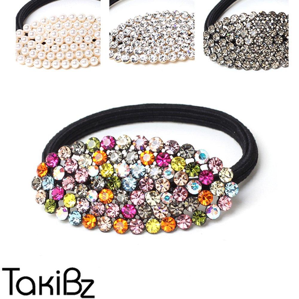 

[Takibz] Резинка для волос с камнем Лала pearl