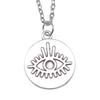 Collana Ciondolo Nodo Celtico Triquetra Stella di Davide Pendente Gioielli Vintage Boho Catena 43cm