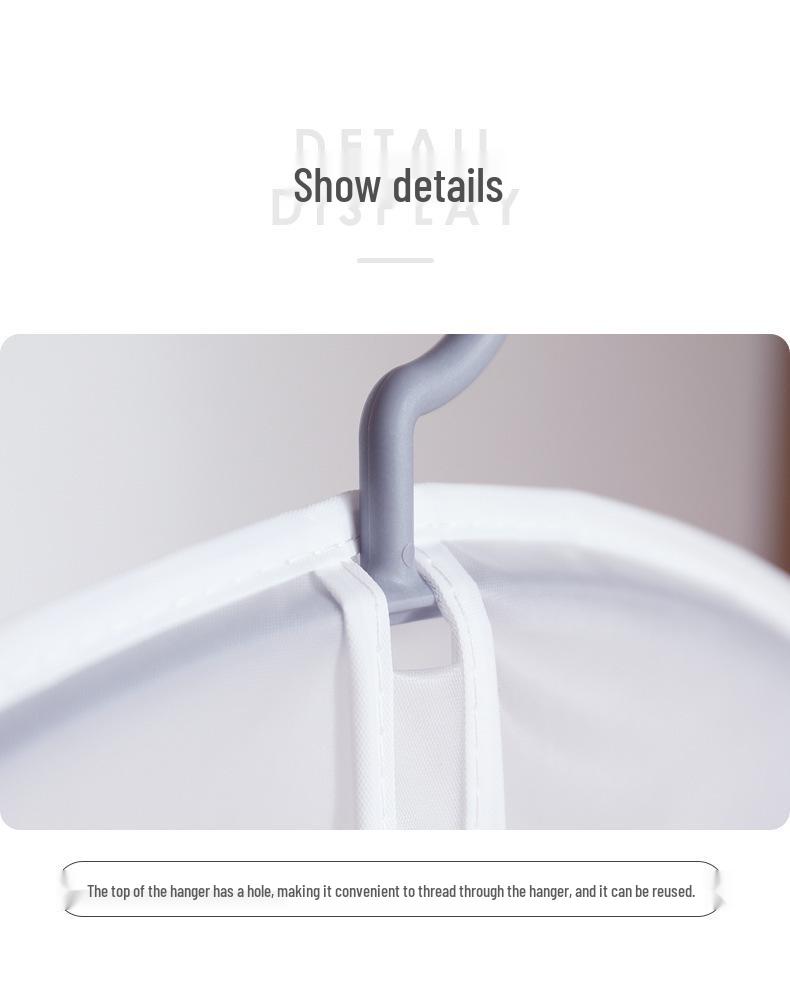 Funda de Polvo Lavable de PEVA Transparente para Ropa, Abrigos y Trajes