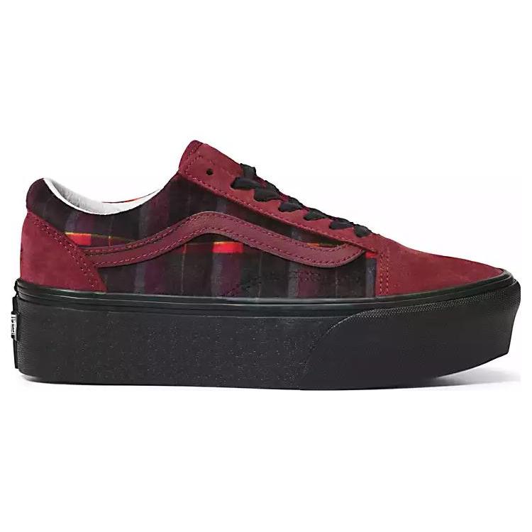 Old Skool Vans Stackform 'Velvet Plaid' VN0A7Q5M02Y