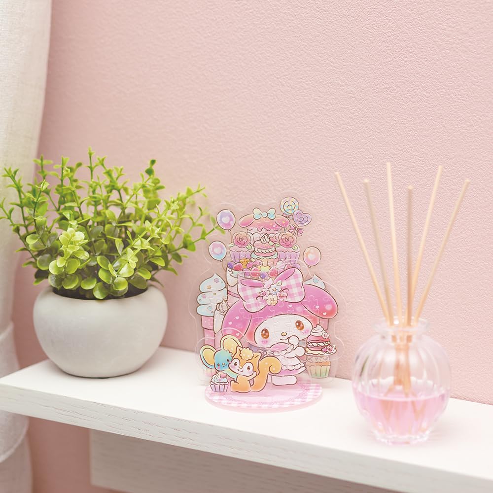 Beverly [Jigsaw Puzzle x Acrylic Stand] Acrylic Stand Pop My Melody [New Puzzle to Assemble and Display] [No Glue Required] 63 Pieces SP-012