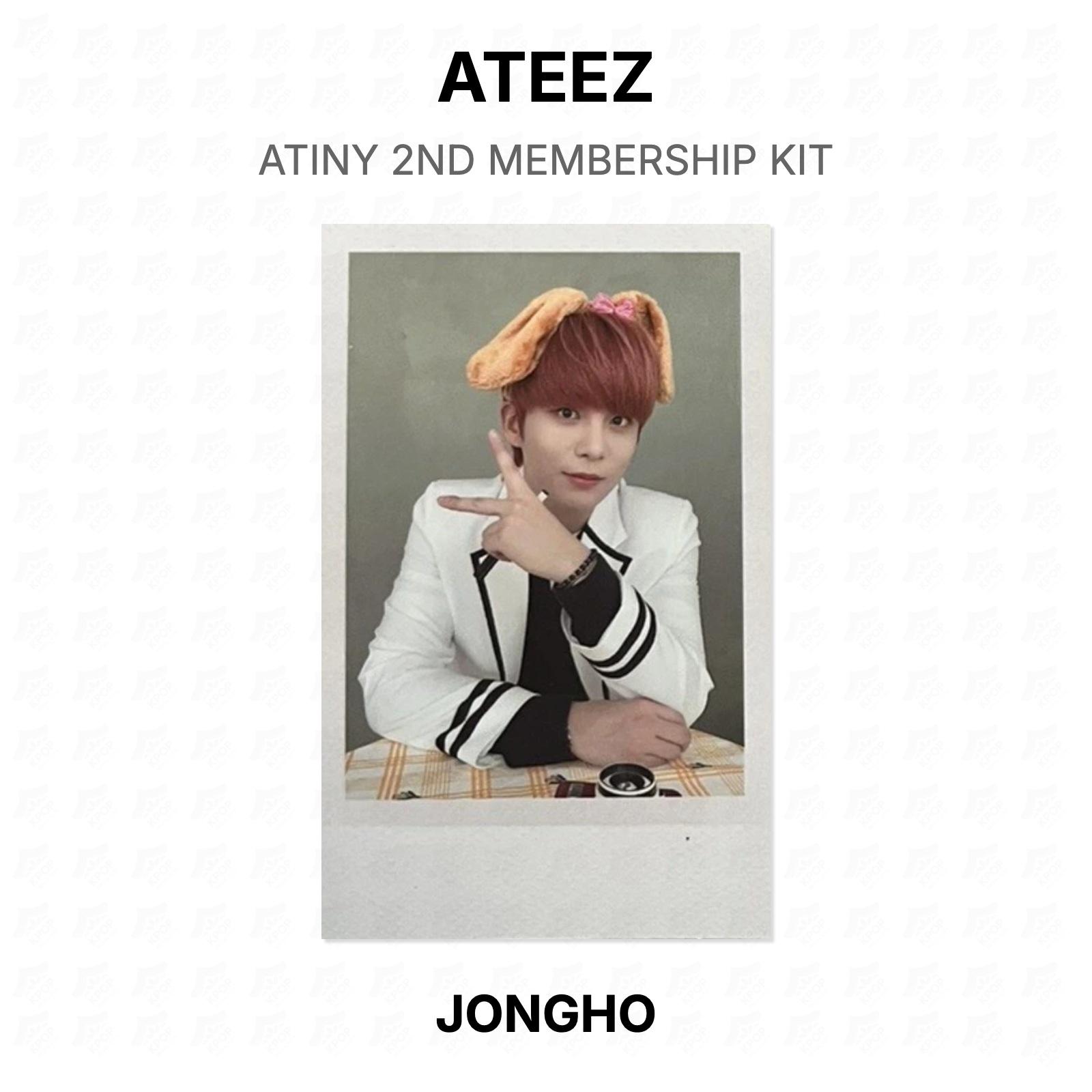 ATEEZ ATINY 2ND MEMBERSHIP KIT Official Photocard JONGHO
