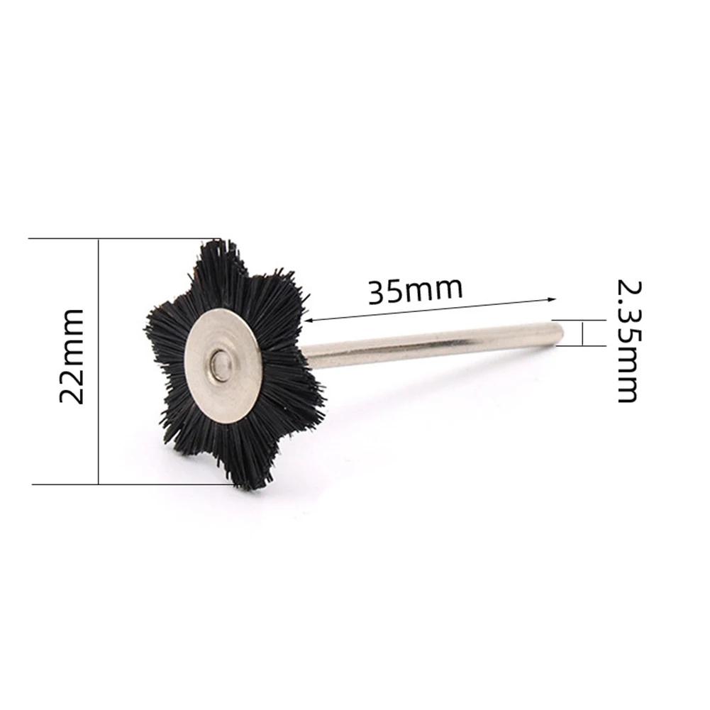 Craft Polishing Brush Six-Star Polishing Brush Six-Star Design Strong And Resilient Bristles Versatile Polishing Brush