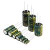 Hochfrequenz-Aluminium-Elektrolytkondensator mit Durchgangsbohrung, 10V-100V, 10uF-2200uF