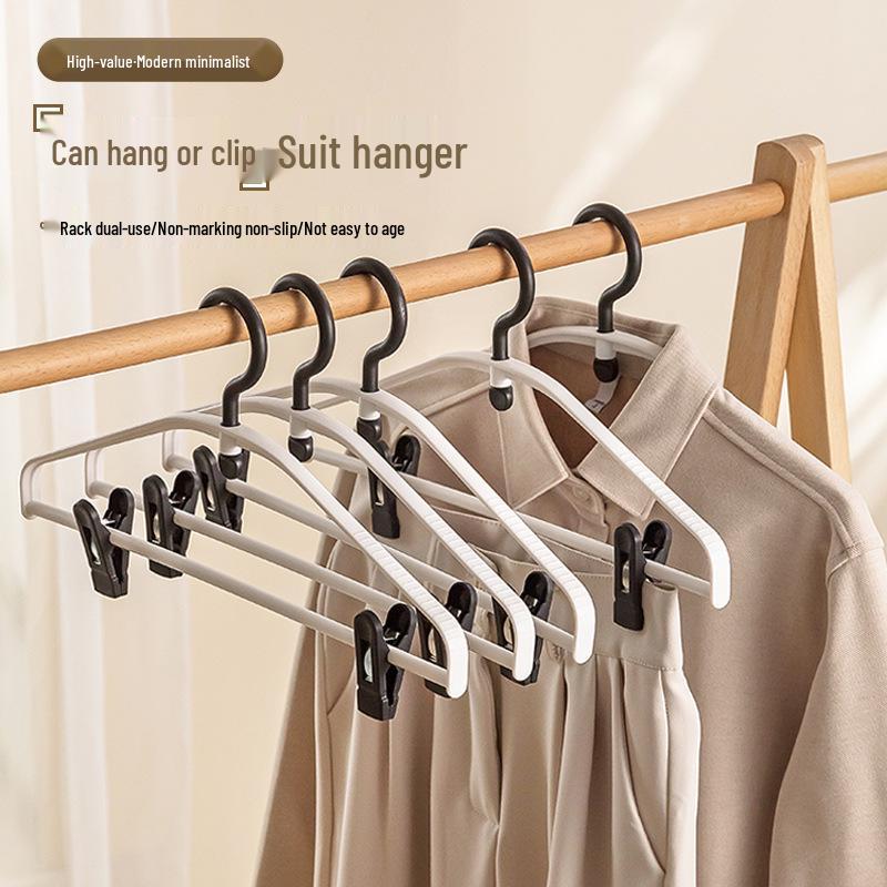 Umeraș de haine 2025 cu clipsuri - Soluție de depozitare îngroșată, care nu lasă urme pentru camerele de cămin