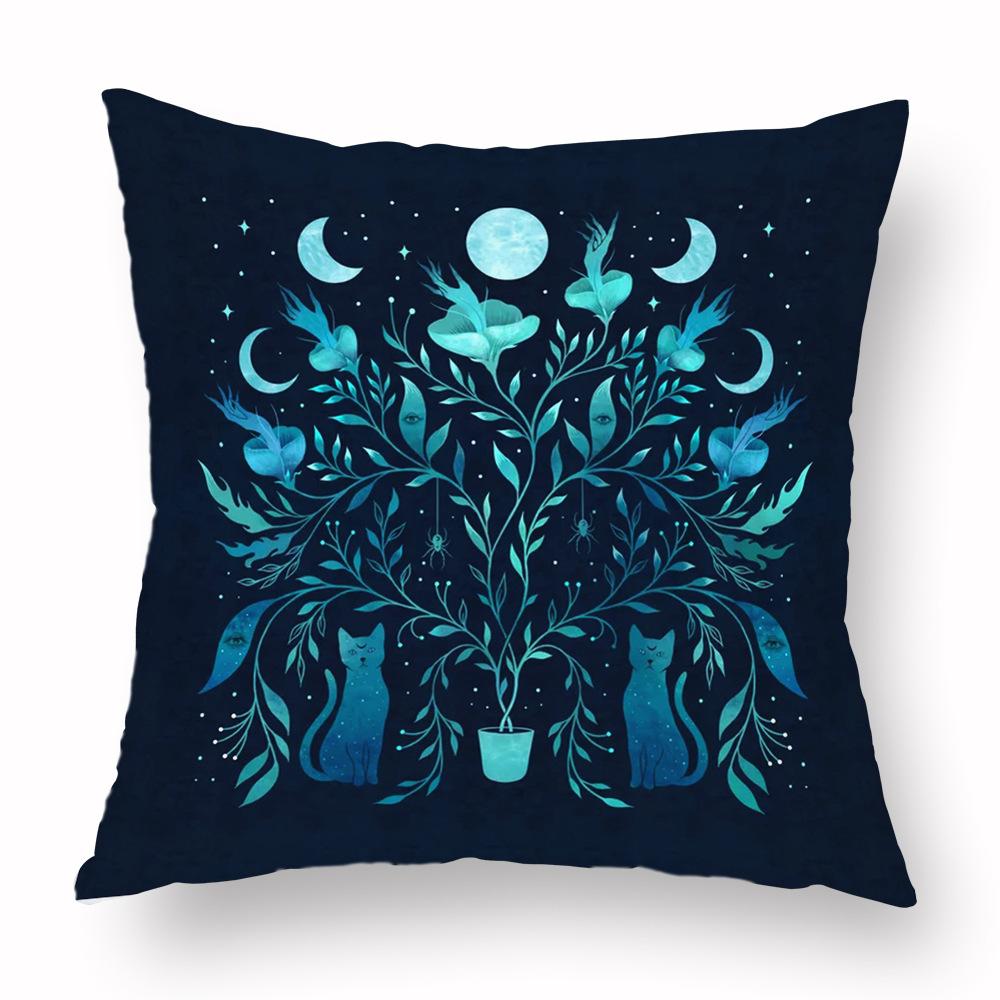 Magic Psychedelic Moon Pillowcase Decoration Room Aesthetics Butterfly Pillowcase Bedroom Living Room Home Decoration Pillowcase