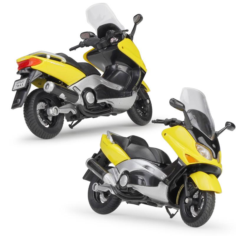 1/18 Scale Welly 2001 YAMAHA XP500 TMAX Alloy Motorcycle Model Diecasts Metal Toy Vehicles Motorcycle Model High Simulation Collection Childrens Gifts