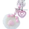 Sea Theme Cat Claw Phone Charm Y2K Star Bead Phone Keychain Sweet Cat Claw Pendant  Earphone