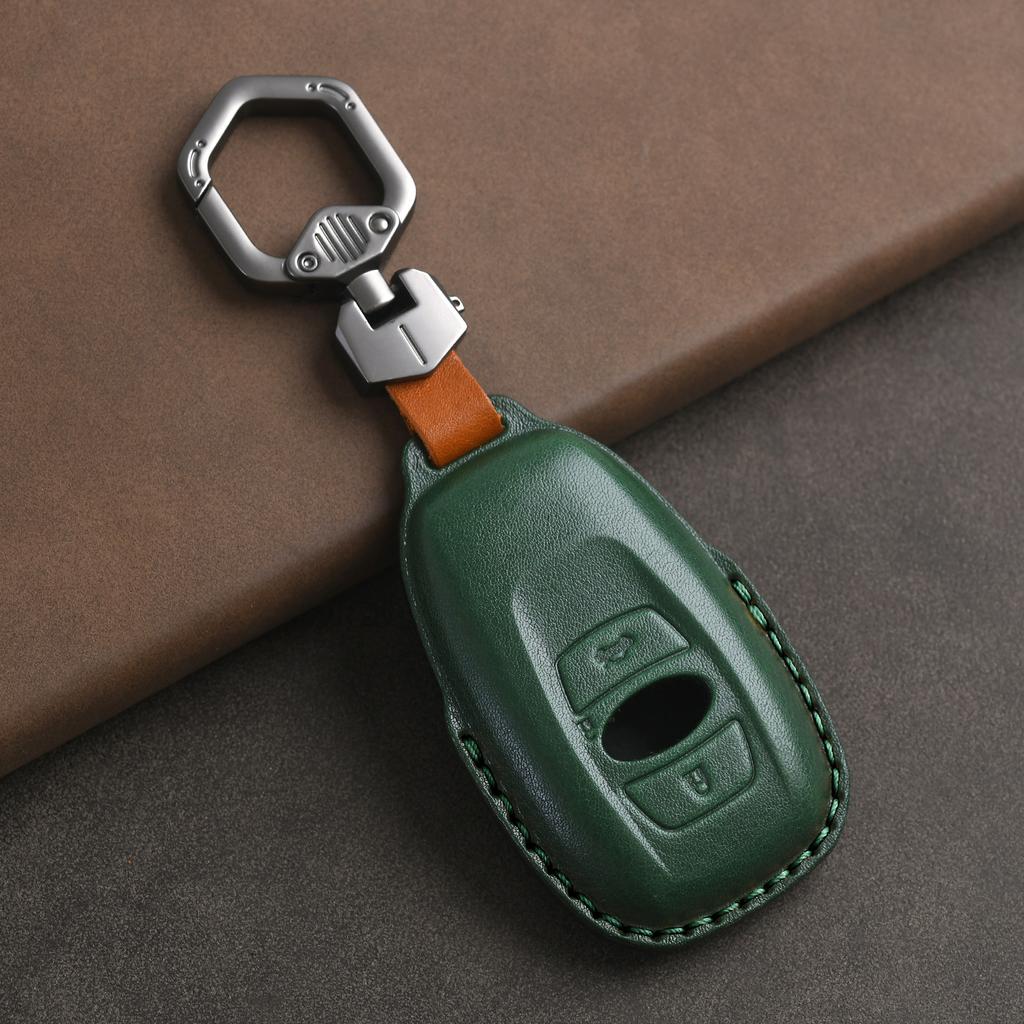 Genuine Leather Protector for Subaru Brz Xv Sv Forester Legacy Outback Crosstrek Impreza Wrx Key Case Cover Fob
