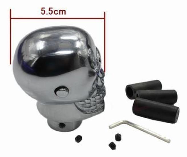 Szmsmy LED Illuminated Skull Shift Skull Skeleton Glow Shift Knob for Manual Transmission Vehicles Knob, (Red)