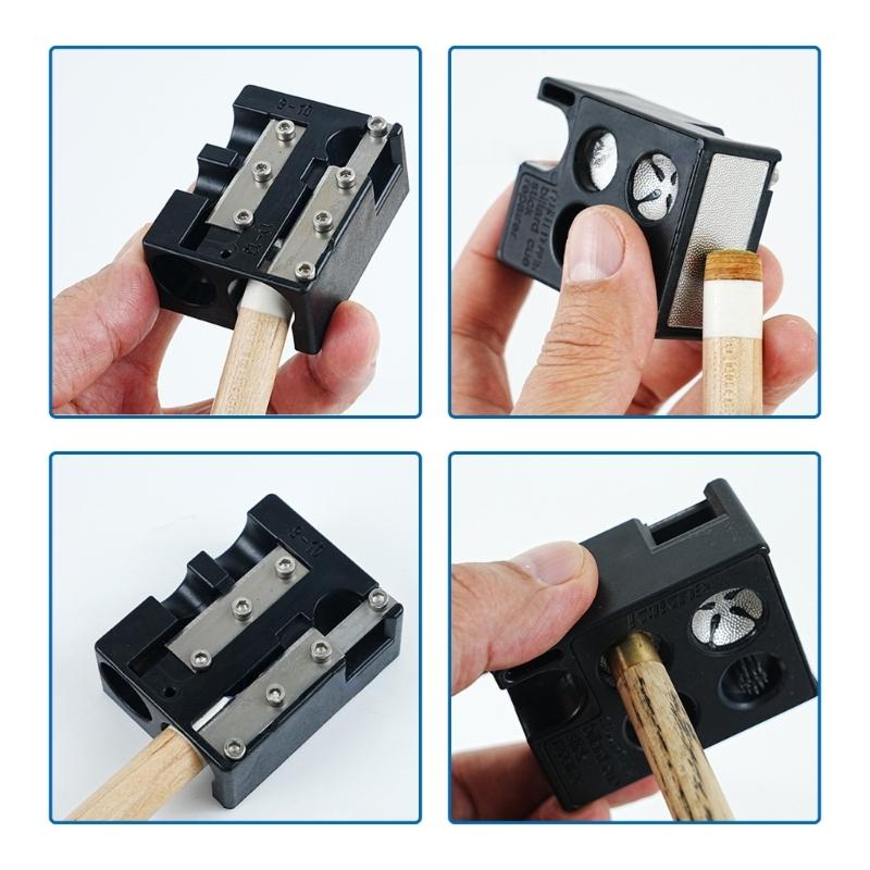 Durability Pool Corrector Stick Billiards Pool Cue Tip Trimmer Repair Tool for Home and Club Use