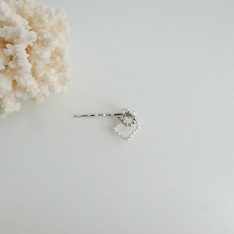 Bribe fixed bangs hair women hair clip beads gold