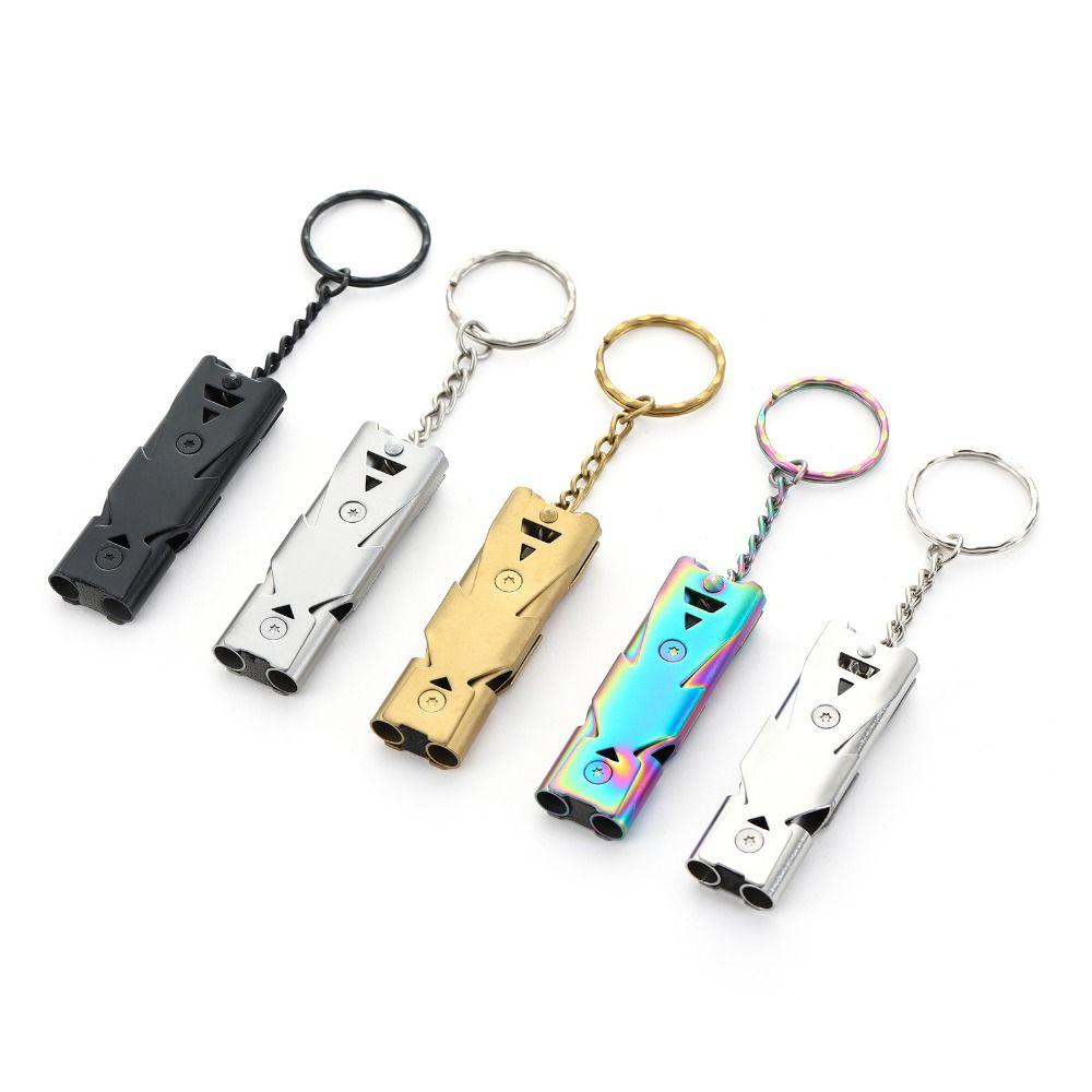 Portable Keychain Whistle 6 Colors Camping Hiking Tool New High Decibel Whistle Outdoor Tool