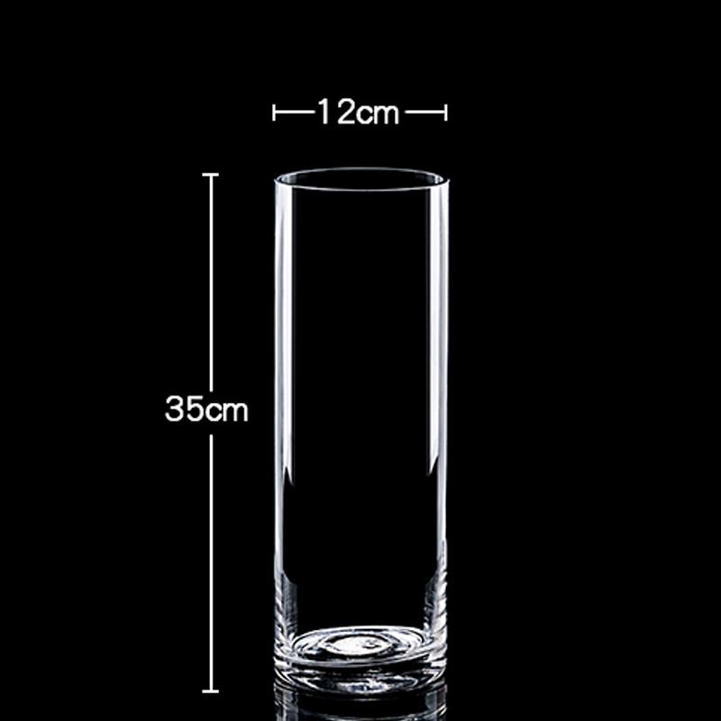 Bardzo Duży Przezroczysty Szklany Wazon do Salonu lub na Stół Jadalny - Idealny do Bambusa, Suszonych Kwiatów i Aranżacji Wodnych