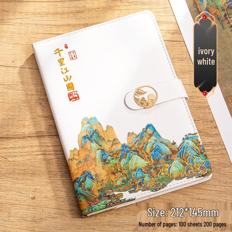 Exquisite Guochao Chinese Style Notebook & Diary Gift Set for Business Meetings