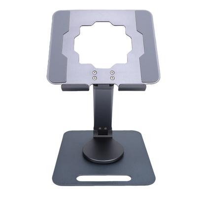 Suporte de Mesa para Tablet em Liga de Alumínio Rotativo Dobrável Ajustável Suporte para Telefone Tablet de Mesa Dissipação de Calor Vazado para