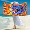 Personalized "Captain America: Thunderous Hero" Beach Towel Microfiber Beach Towel Thin Absorbent for Beach Swimming Yoga Bath Sports. 0910112
