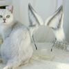 Plush Foxes Ears Headband For Women And Kids Soft Hairpieces Comfortable Headwear Adjustable Animal Hair Accessory