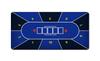 Poker Mat Texas Digital Print Rubber Mat 120x60cm +Lsm Hold'em (Blue)