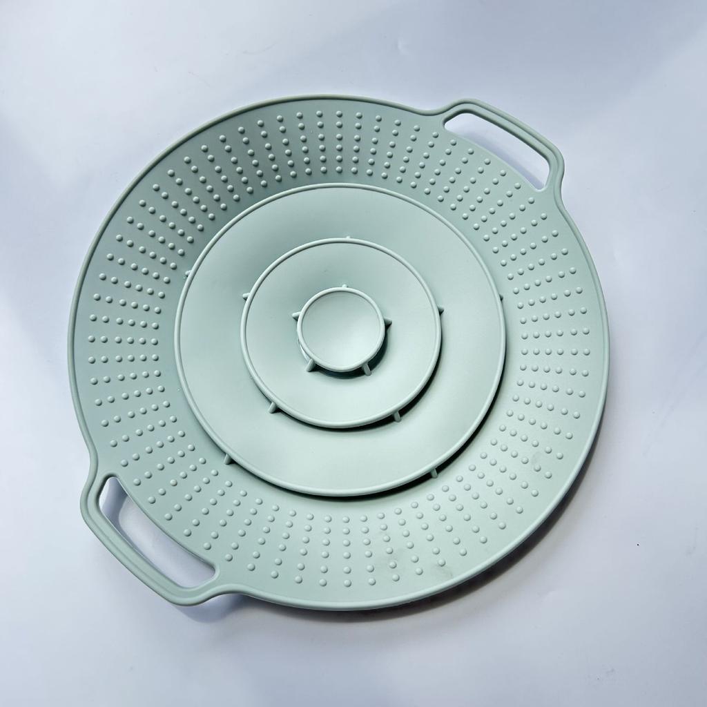 Silikon Überlaufschutz Topfdeckel, Überlaufschutz zum Kochen von Reisbrei, Spritzschutz und Kochschutz, Verdickter Sandtopfdeckel, Küche