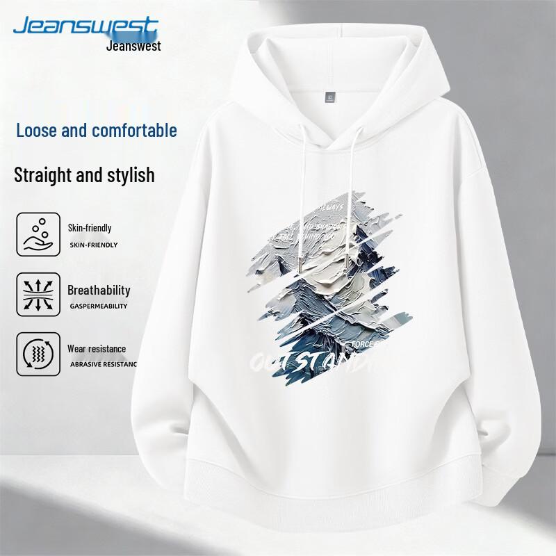 Jeanswest Men s 2026 American Style Heavyweight Loose Casual Sweatshirt M