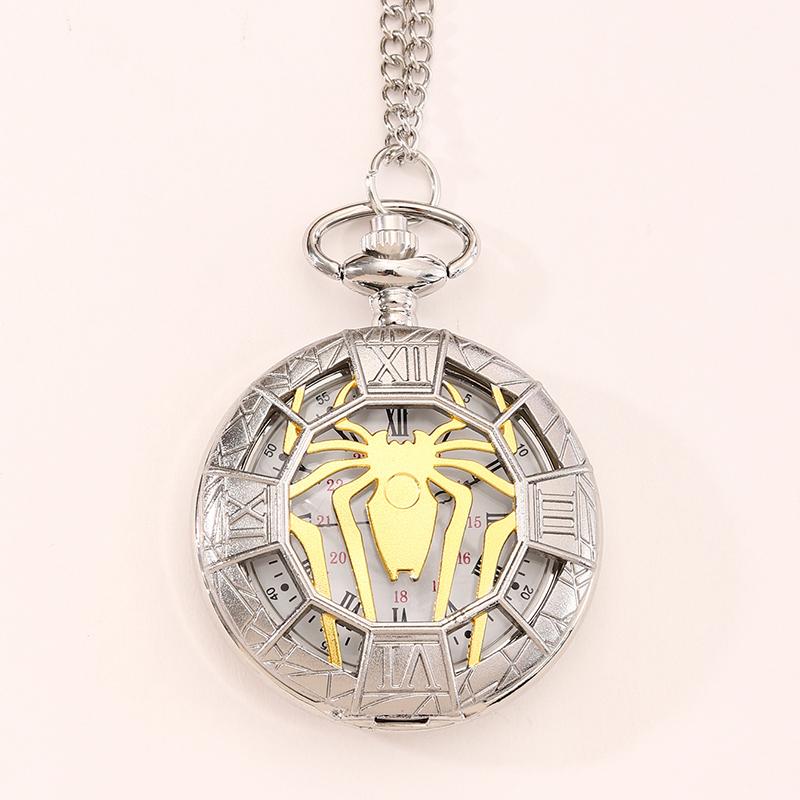 

Fashion New Vintage Relief Carved And Hollowed Out Roman Flip Style Pocket Watch On Chain Pendant Clock Chain Mens Women золотистый