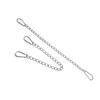 2 Pcs Hanging Chair Chain 660lbs Load Capacity Stainless Steel Hammock Chain with 4 Spring Snap Hook for Swing Punching Bag