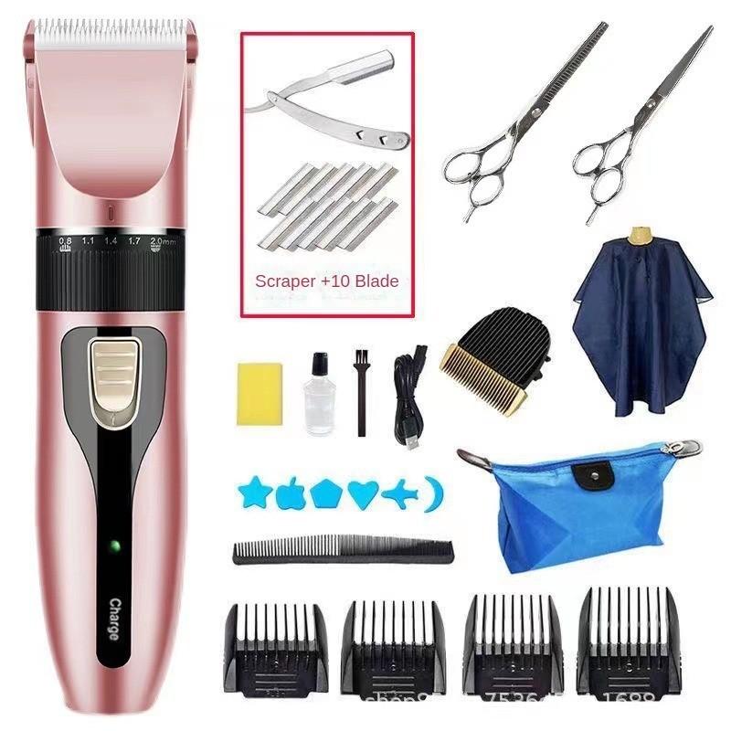 Removable Electric Push Shear Portable Household Hair Clipper Hair Salon Specific Hairdressing Tool Kit