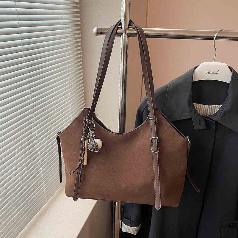 

Винтажная матовая женская сумка-тоут, модные универсальные текстурированные сумки для поездок на работу, однотонные женские сумки через плечо