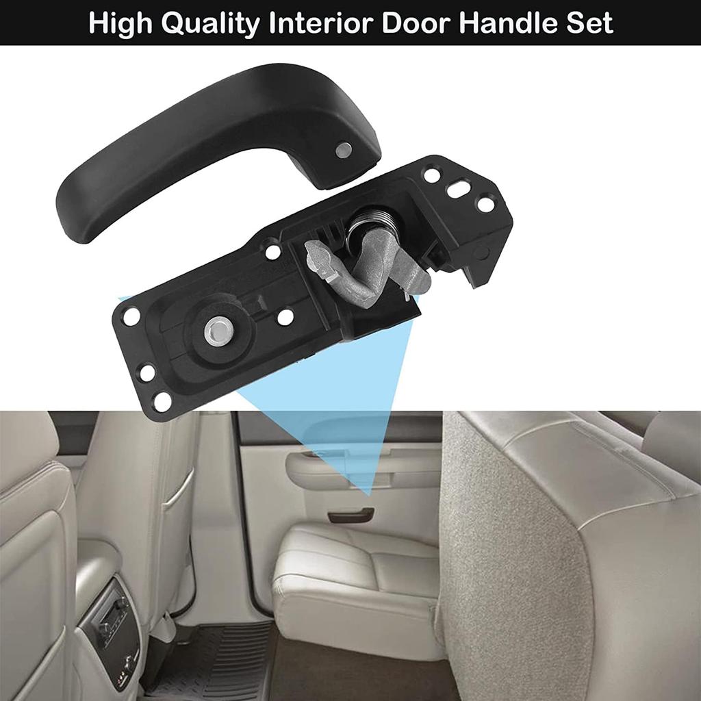 Interior Ide Front Right Passenger Door Handle Compatible With 2007-2014 Chevy Silverado Avalanche Suburban Tahoe Escalade Sierra Models, Replace OE#