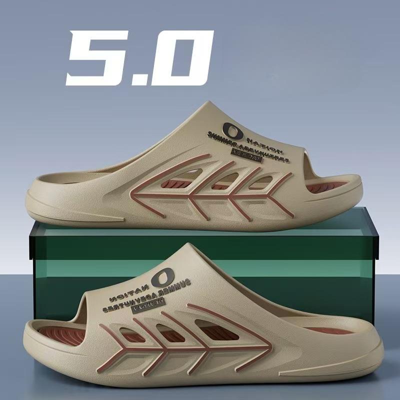 

Летние тапочки цвета хаки из ЭВА — модный дышащий дизайн с текстурированной подошвой, изысканный стиль для комфорта дома и на пляже (Фокус Европа/Россия) 44-45 хаки