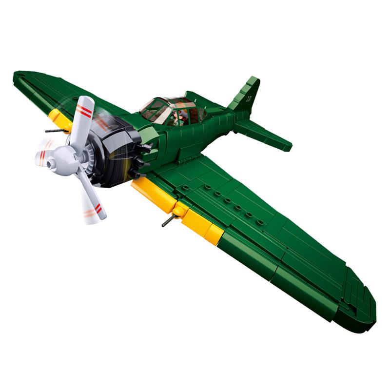 Xiao Luban B1109 F4U-1 Corsair Fighter Building Blocks Model Toy