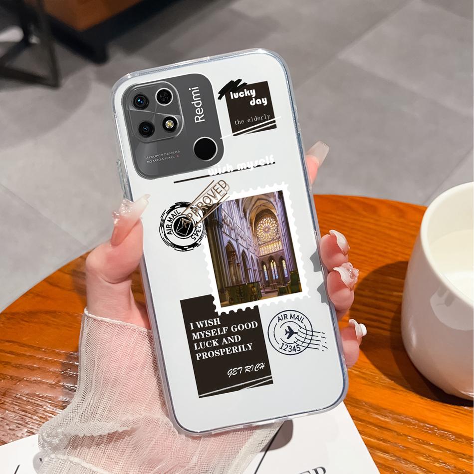 Covers For Redmi 10C Case Stylish Fun Soft Transparent Slim Silicone Anti Drop Phone Shell For Xiaomi Redmi 10 C Bumper Fundas