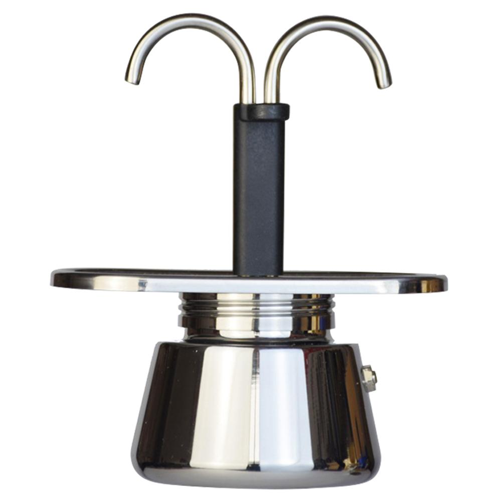 Single/Double Tube 304 Stainless Steel Coffee Pot Espresso Mini Hand Pour Coffee Appliance Pot Espresso Maker Gift for Man Women