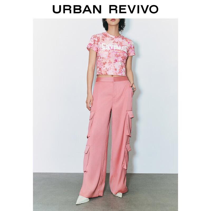 

UR 2024 Summer Women s Multi-Pocket Wide-Leg Pants S