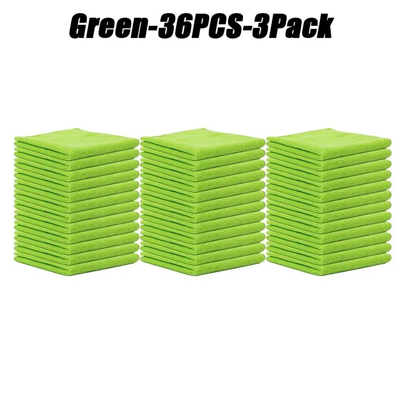 Lint Free Microfiber Cleaning Towels Reusable Cleaning Towels w/ Super Absorbent Stain-removing for Car Window Kitchen Towel